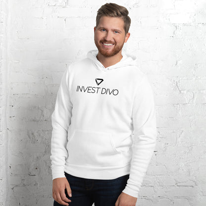 White Invest Divo Unisex hoodie