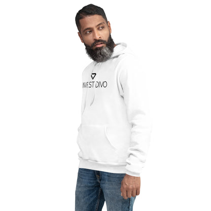 White Invest Divo Unisex hoodie