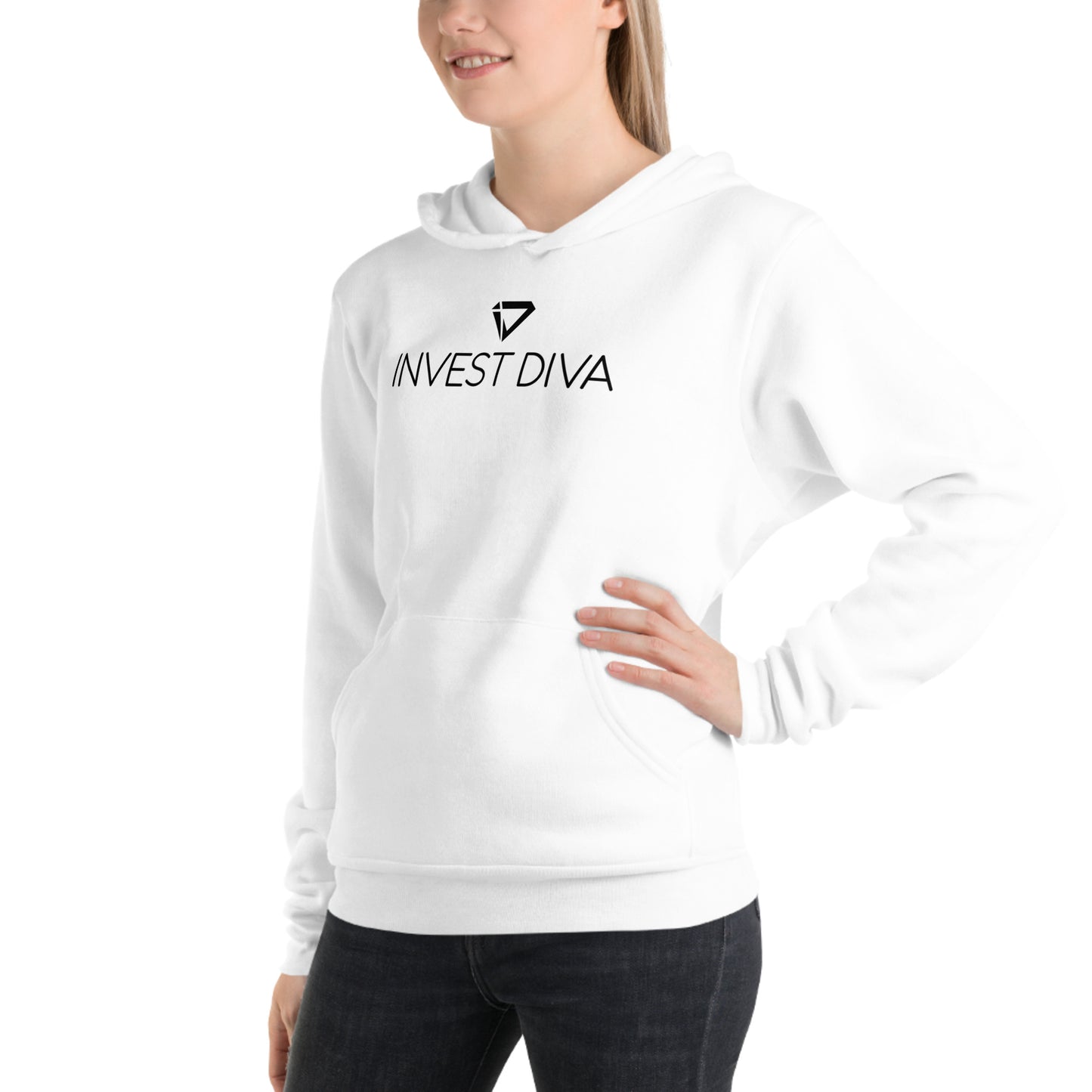 White Invest Diva Hoodie