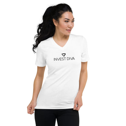 Invest Diva Definition V-Neck T-Shirt